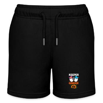 Halloween Gender Reveal - Kinder Organic Joggingshorts Mini Bolter von Stanley/Stella - Schwarz - Vorne
