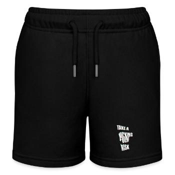 Take a Risk - Kids Organic Sweat Shorts by Stanley/Stella - black - Front