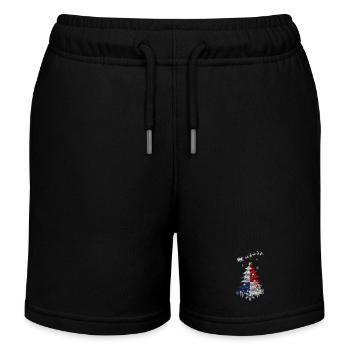 Weihnachtsbaum mit Panama-Flagge - Kinder Organic Joggingshorts Mini Bolter von Stanley/Stella - Schwarz - Vorne