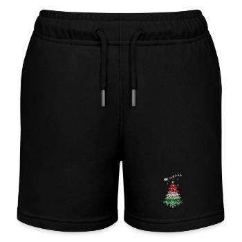 Sapin de Noël avec drapeau hongrois - Short de jogging enfant bio Stanley/Stella - noir - Devant