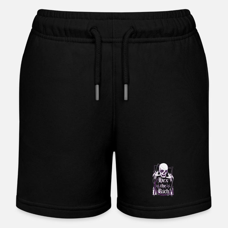 Hex le Riche - Short de jogging enfant bio Stanley/Stella - noir
