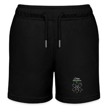 The Algerian Atom Flag Algeria Science - Kids Organic Sweat Shorts by Stanley/Stella - black - Front