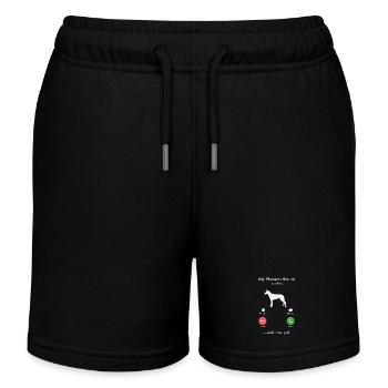My Pharaoh Hound Is Calling And I Must Go Dog Gift - Kids Organic Sweat Shorts by Stanley/Stella - black - Front
