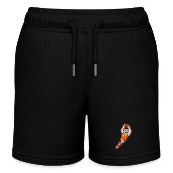Bulldog Football Touchdown-Maskottchen - Kinder Organic Joggingshorts Mini Bolter von Stanley/Stella - Schwarz - Vorne