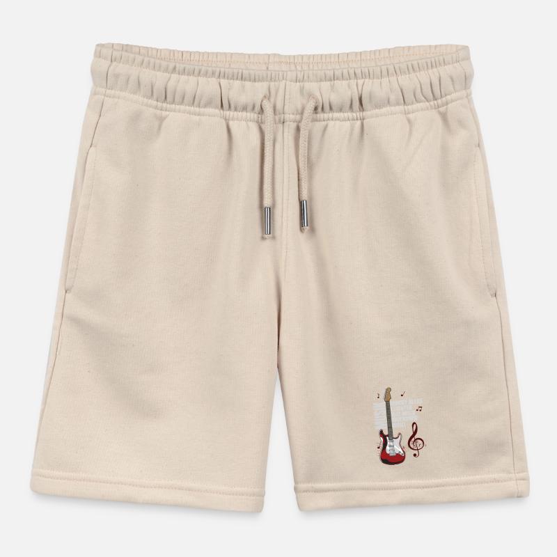 Music makes everything easier Kids Organic Sweat Shorts by Stanley/Stella
