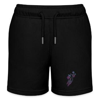 Volley-ball féminin Joueuse de volley-ball : Volley-ball de plage - Short de jogging enfant bio Stanley/Stella - noir - Devant