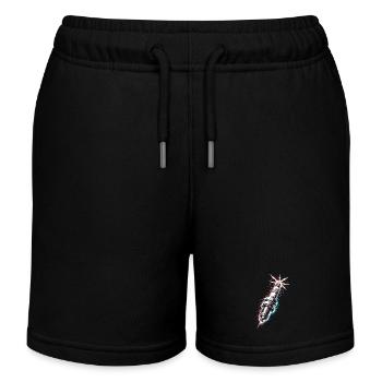 Spark Plug Engine Mechanic Tool Design - Kids Organic Sweat Shorts by Stanley/Stella - black - Front