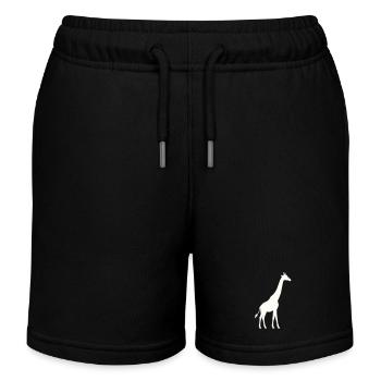 Silhouette de girafe - Short de jogging enfant bio Stanley/Stella - noir - Devant