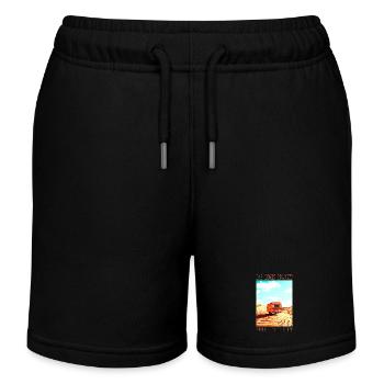Wüsten Caravan: Leben braucht Freiheit - Kinder Organic Joggingshorts Mini Bolter von Stanley/Stella - Schwarz - Vorne