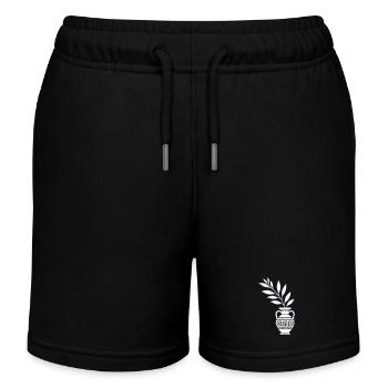 Antike Vase mit Blattzweigen - Kinder Organic Joggingshorts Mini Bolter von Stanley/Stella - Schwarz - Vorne