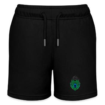 Bär in Grün-Blau - Kinder Organic Joggingshorts Mini Bolter von Stanley/Stella - Schwarz - Vorne