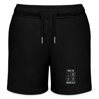 Tableau périodique - Short de jogging enfant bio Stanley/Stella - noir - Devant