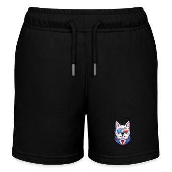 West Highland Terrier - Kinder Organic Joggingshorts Mini Bolter von Stanley/Stella - Schwarz - Vorne