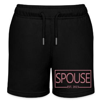 Ehepartner Est. 2023 - Männer & Frauen Hochzeitstag Geschenk - Kinder Organic Joggingshorts Mini Bolter von Stanley/Stella - Schwarz - Vorne