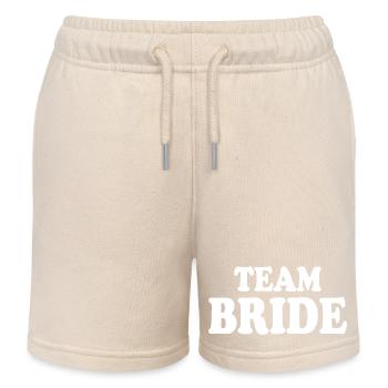 Team bride - Short de jogging enfant bio Stanley/Stella - écru doux - Devant