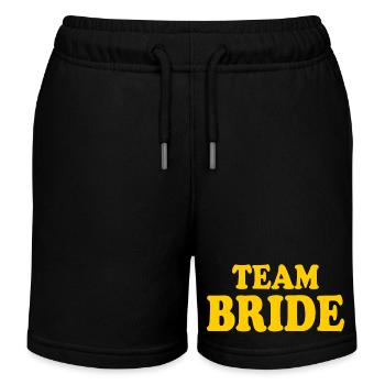 Team bride - Kinder Organic Joggingshorts Mini Bolter von Stanley/Stella - Schwarz - Vorne