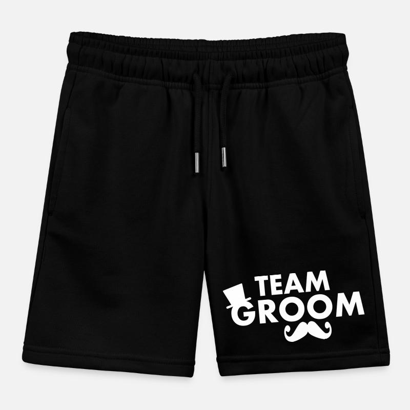 Team groom Kids Organic Sweat Shorts by Stanley/Stella