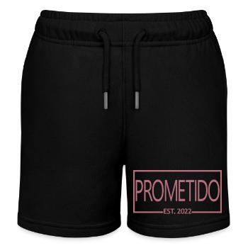 Prometido Est. 2022 Verlobter Verlobter Verlobungsbräutigam zu werden - Kinder Organic Joggingshorts Mini Bolter von Stanley/Stella - Schwarz - Vorne