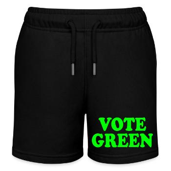 Vote green - Short de jogging enfant bio Stanley/Stella - noir - Devant