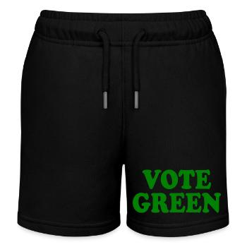 Vote green - Short de jogging enfant bio Stanley/Stella - noir - Devant