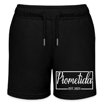 2023 Verlobte Verlobte Hochzeit - Kinder Organic Joggingshorts Mini Bolter von Stanley/Stella - Schwarz - Vorne