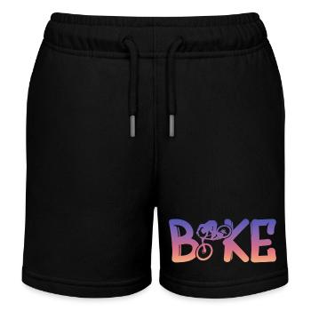 bike - Kinder Organic Joggingshorts Mini Bolter von Stanley/Stella - Schwarz - Vorne