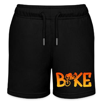 Biken - Kinder Organic Joggingshorts Mini Bolter von Stanley/Stella - Schwarz - Vorne