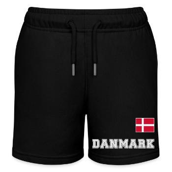 Look maillot du Danemark – DANMARK avec drapeau - Short de jogging enfant bio Stanley/Stella - noir - Devant