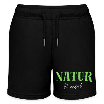 Nature Personnes Responsabilité environnementale Vivre de manière durable - Short de jogging enfant bio Stanley/Stella - noir - Devant