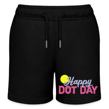 Points day as sun - Kids Organic Sweat Shorts by Stanley/Stella - black - Front
