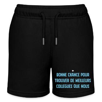 Cadeau depart collegue de travail humour Homme - Short de jogging enfant bio Stanley/Stella - noir - Devant