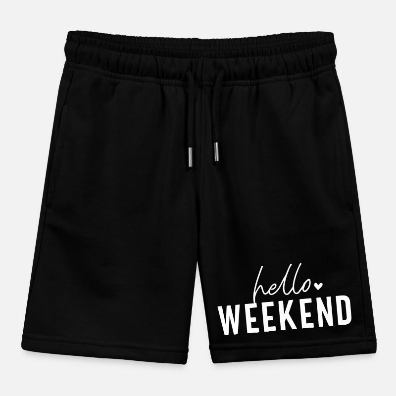 Hello Weekend Kids Organic Sweat Shorts by Stanley/Stella