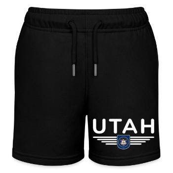 T-shirt Utah Fan – Nature & Liberté - Short de jogging enfant bio Stanley/Stella - noir - Devant