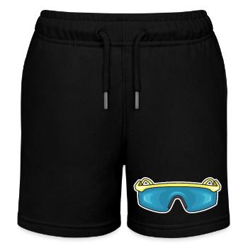 80er Vintage Sonnenbrille - Kinder Organic Joggingshorts Mini Bolter von Stanley/Stella - Schwarz - Vorne
