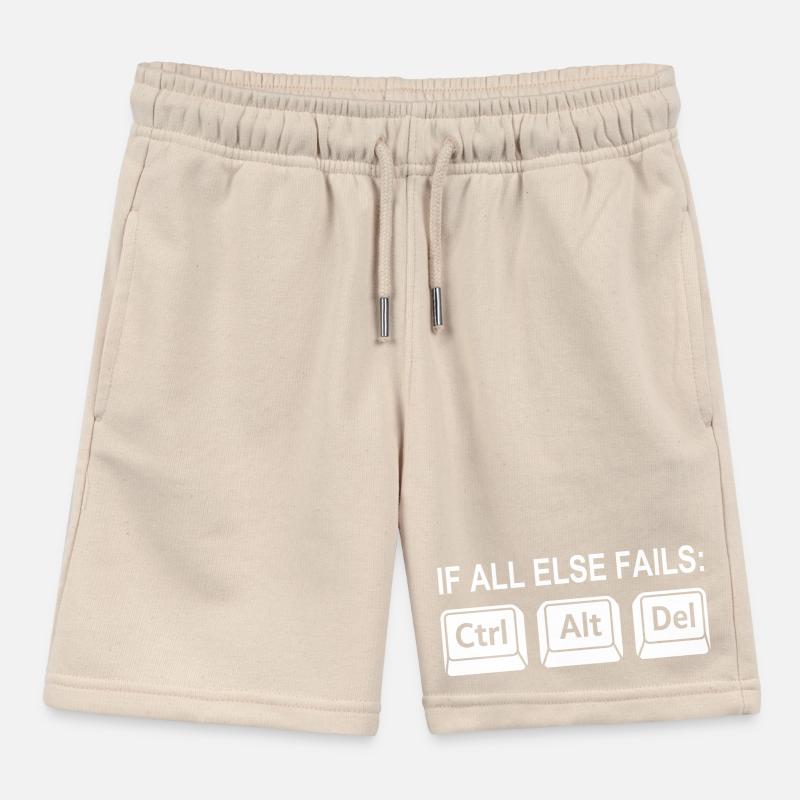Programmierer Shortcut Geek IT Support Computer  Kinder Organic Joggingshorts Mini Bolter von Stanley/Stella
