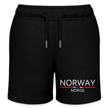 Norvège - Norvège - Norvège - Drapeau - Scandinavie - Short de jogging enfant bio Stanley/Stella - noir - Devant