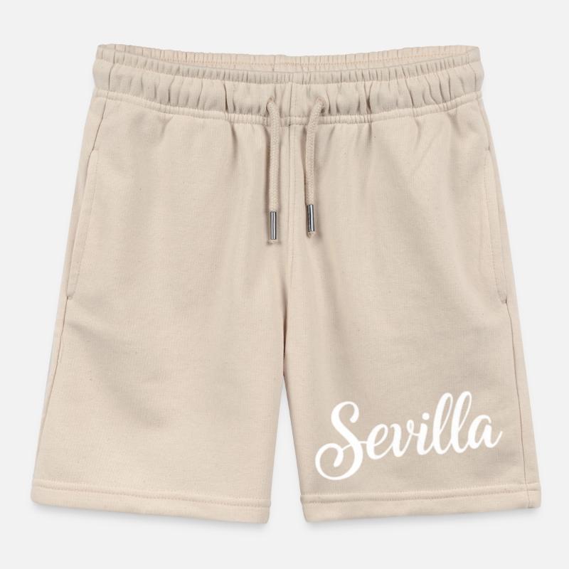 Sevilla Handwritten Script Logo Kinder Organic Joggingshorts Mini Bolter von Stanley/Stella
