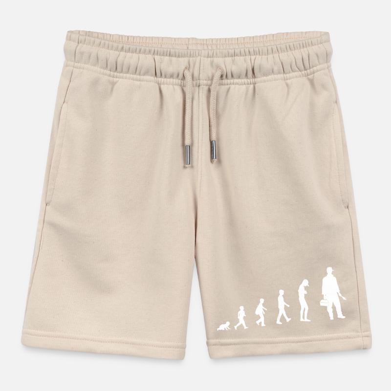 Évolution du bébé au plombier Short de jogging enfant bio Stanley/Stella