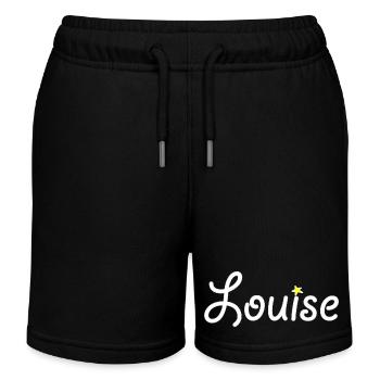 Louise - Kinder Organic Joggingshorts Mini Bolter von Stanley/Stella - Schwarz - Vorne