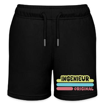 Ingénieur - Short de jogging enfant bio Stanley/Stella - noir - Devant