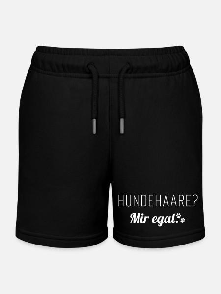 Des poils de chien ? Je m’en fous. Dire pour les chiens - Short de jogging enfant bio Stanley/Stella - noir