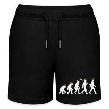 Homo Karnevalis | Evolution der Narren, Fastnacht - Kinder Organic Joggingshorts Mini Bolter von Stanley/Stella - Schwarz - Vorne