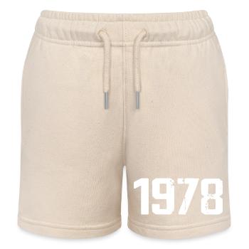 1978 - Génial depuis 1978 - Short de jogging enfant bio Stanley/Stella - écru doux - Devant