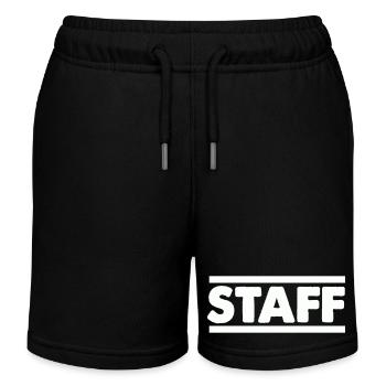 Staff Schriftzug Bold Kontrast - Kinder Organic Joggingshorts Mini Bolter von Stanley/Stella - Schwarz - Vorne