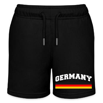 Pavillon allemand Allemagne - Short de jogging enfant bio Stanley/Stella - noir - Devant