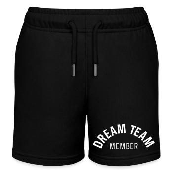 Conception de texte courbé pour membre de la Dream Team - Short de jogging enfant bio Stanley/Stella - noir - Devant