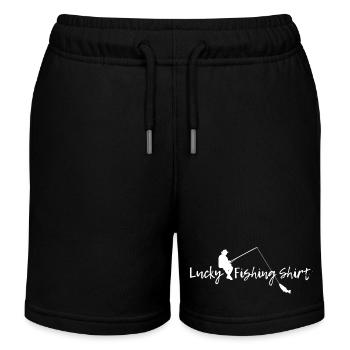 Chemise de pêche porte-bonheur - Short de jogging enfant bio Stanley/Stella - noir - Devant