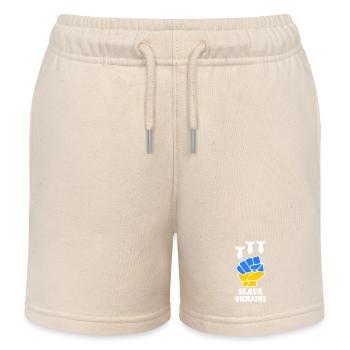 Slava ukraini - Short de jogging enfant bio Stanley/Stella - écru doux - Devant