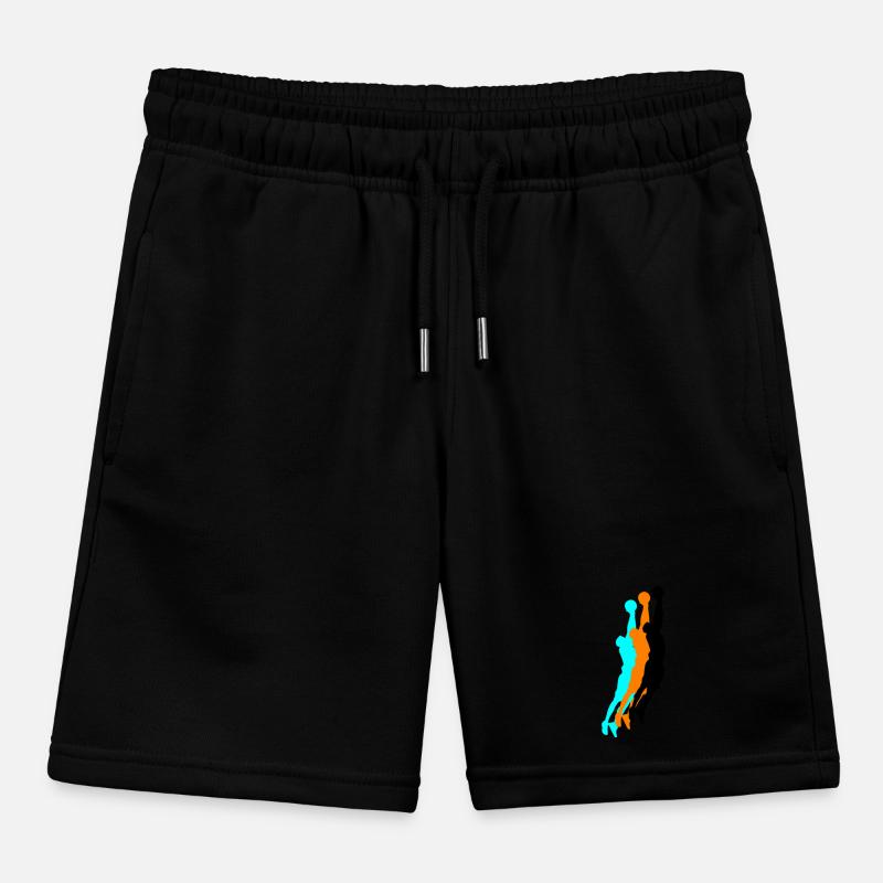 Silhouette de basketteur 3 Short de jogging enfant bio Stanley/Stella