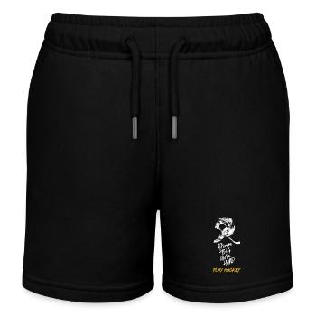 Dream Big, Work Hard, Play Hockey - Kinder Organic Joggingshorts Mini Bolter von Stanley/Stella - Schwarz - Vorne